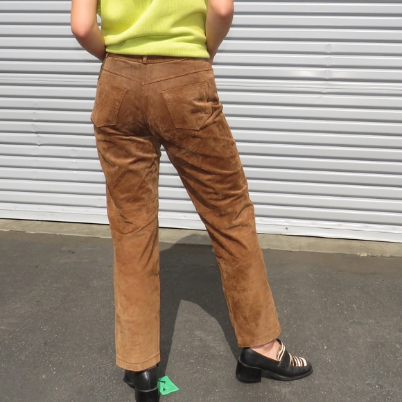 Bagatelle Tan Leather Pants
Straight leg - Picture 2 of 3